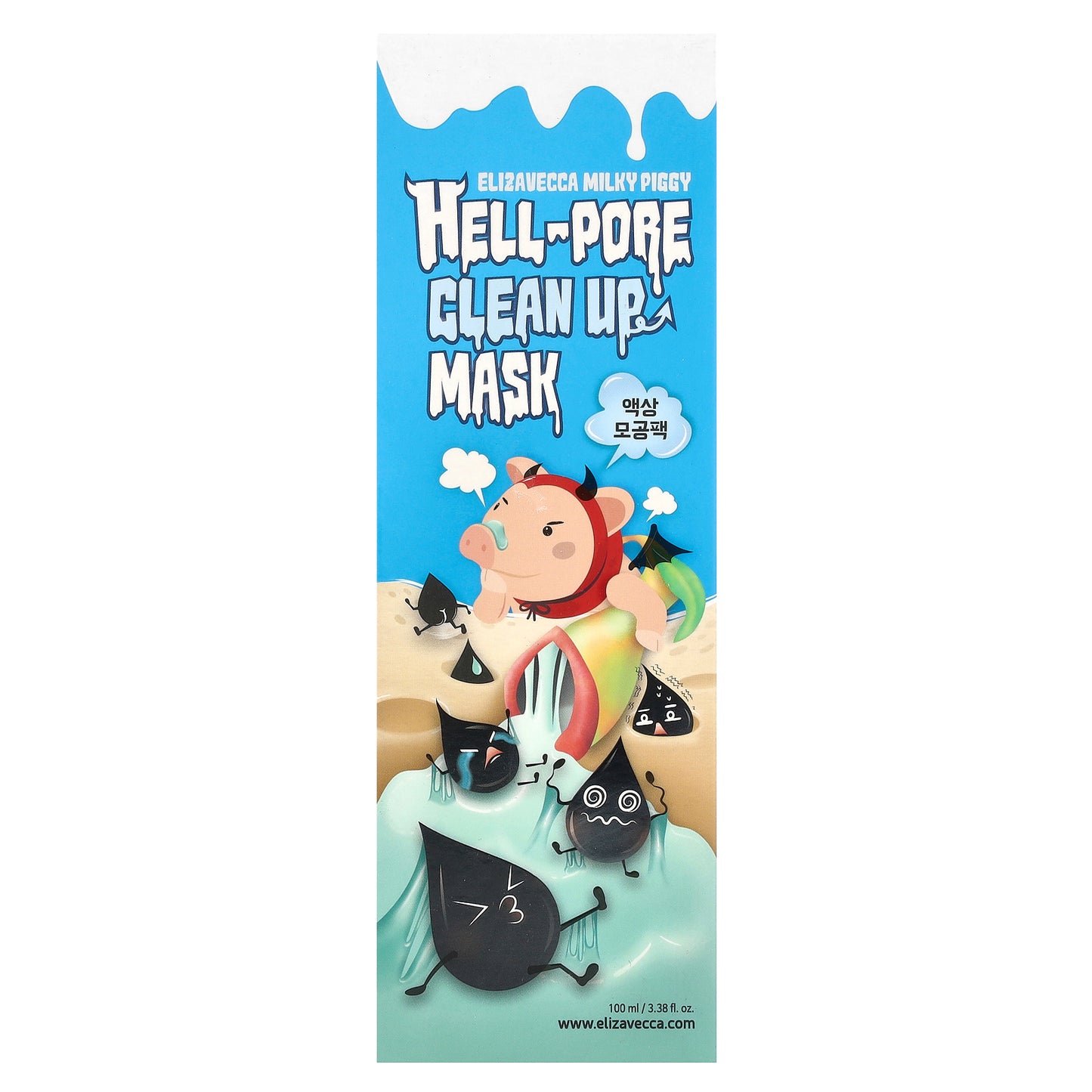 Elizavecca, Milky Piggy, Hell-Pore, Clean Up Beauty Mask, 3.38 fl oz (100 ml)