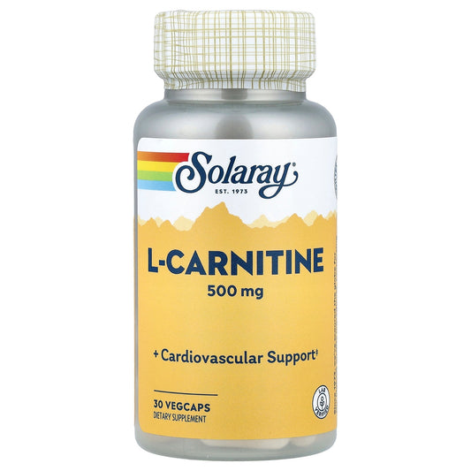 Solaray, L-Carnitine, 500 mg, 30 VegCaps