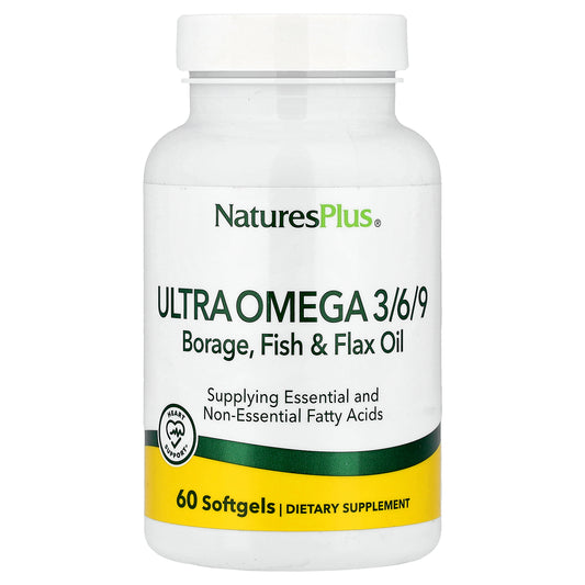 NaturesPlus, Ultra Omega 3/6/9, 60 Softgels