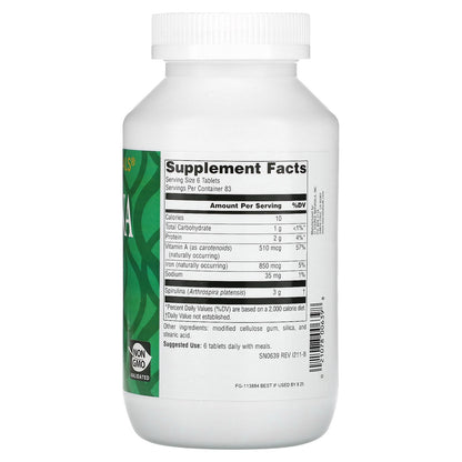 Source Naturals, Spirulina, 500 Tablets