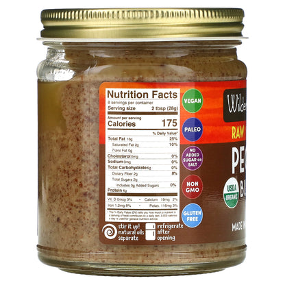 Wilderness Poets, Organic Raw Pecan Butter with Cashews, 8 oz (227 g)