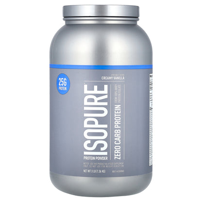 Isopure, Zero Carb Protein Powder, Creamy Vanilla, 3 lb (1.36 kg)