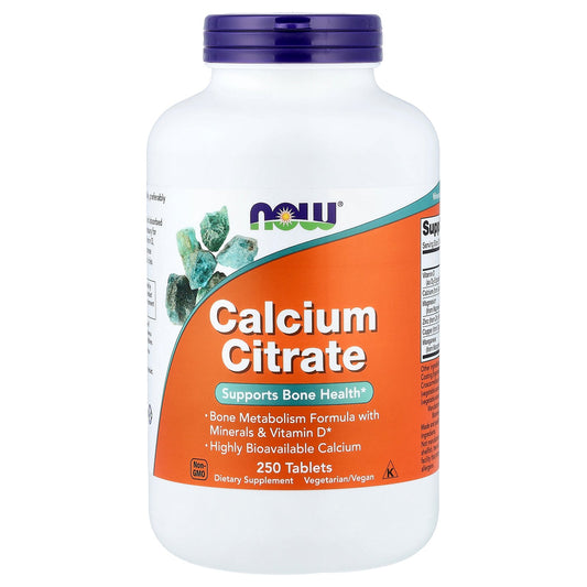NOW Foods, Calcium Citrate, 250 Tablets