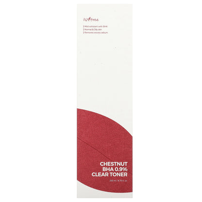 ISNtree, Chestnut BHA 0.9% Clear Toner, 6.76 fl oz (200 ml)