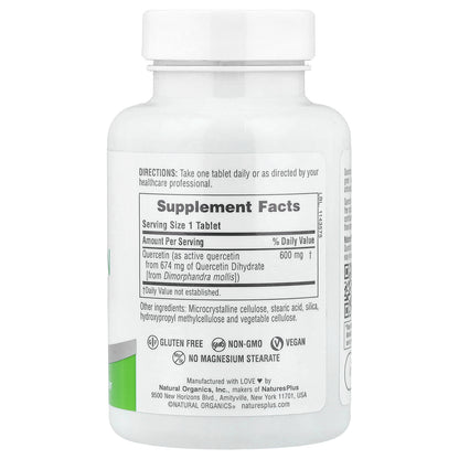 NaturesPlus, Pro Quercetin 600, 60 Tablets (600 mg per Tablet)