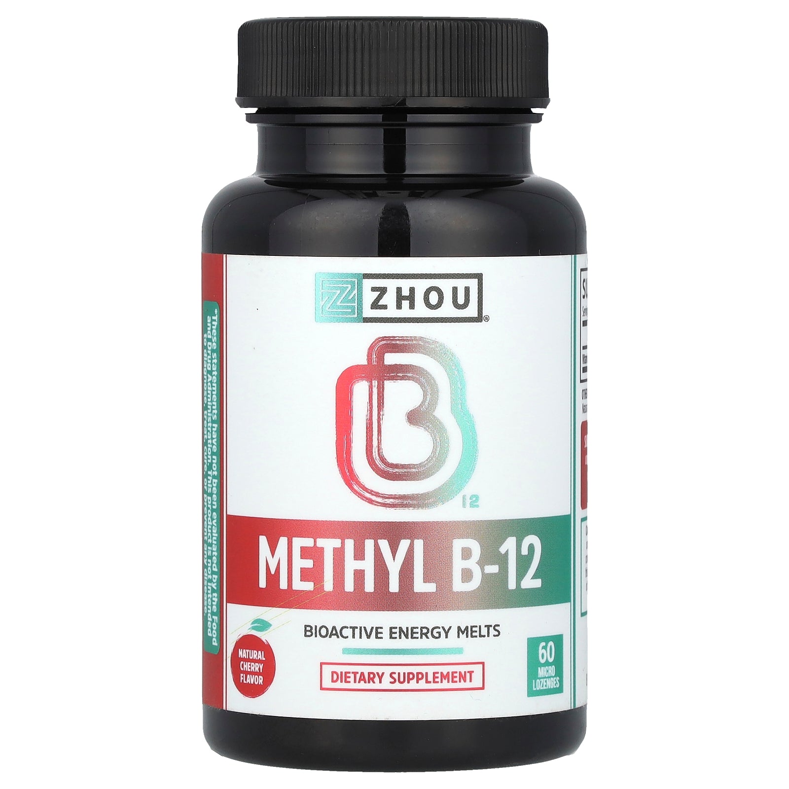 Zhou Nutrition, Methyl B-12, Natural Cherry, 5,000 mcg, 60 Micro Lozenges
