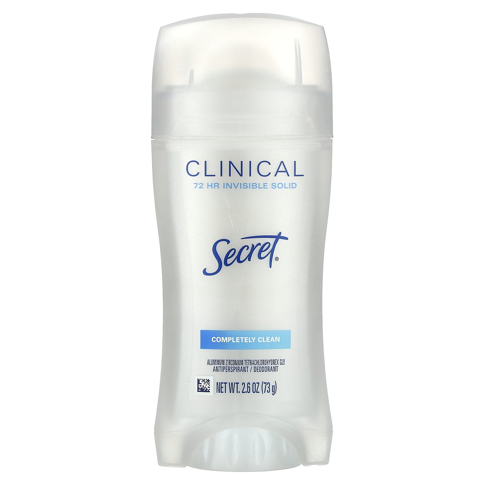 Secret, Clinical 72 HR Invisible Solid Deodorant, Completely Clean,  2.6 oz (73 g)