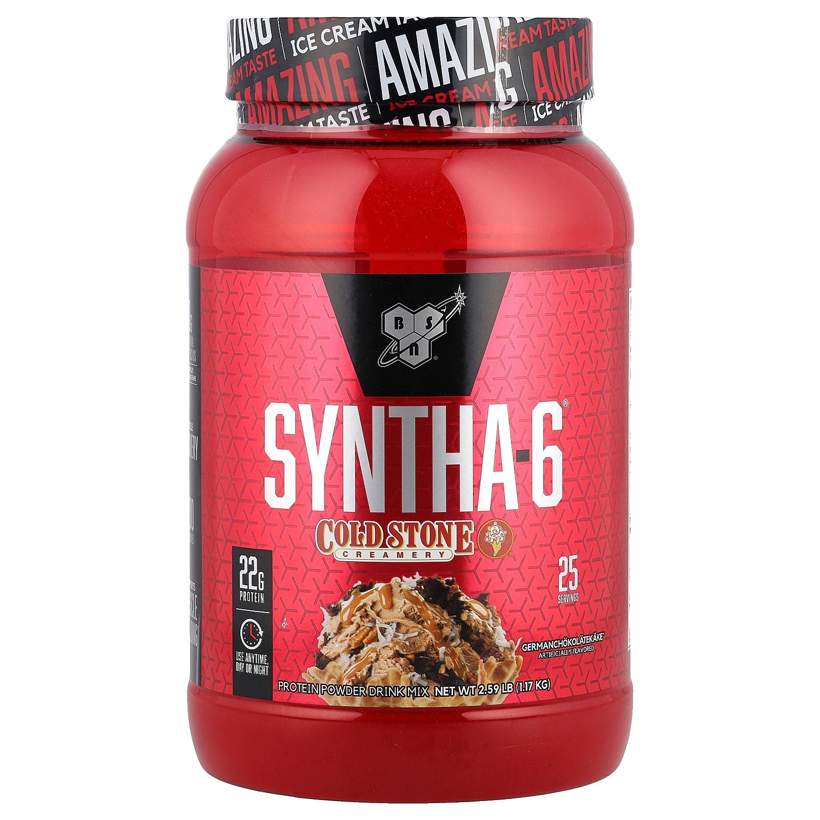 BSN, Syntha-6®, Cold Stone Creamery®, Germanchokolatekake™, 2.59 lb (1.17 kg)