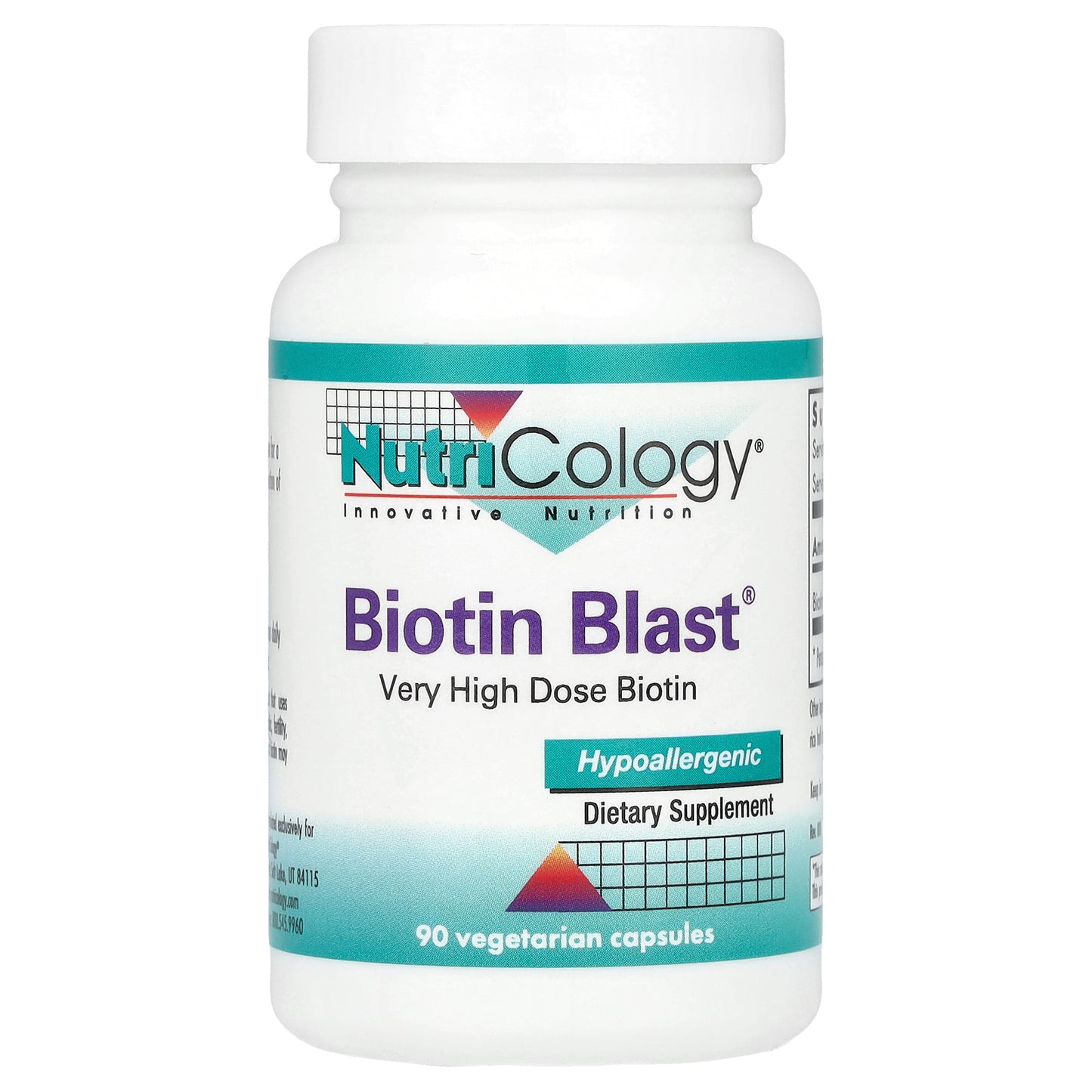 Nutricology, Biotin Blast®, 90 Vegetarian Capsules