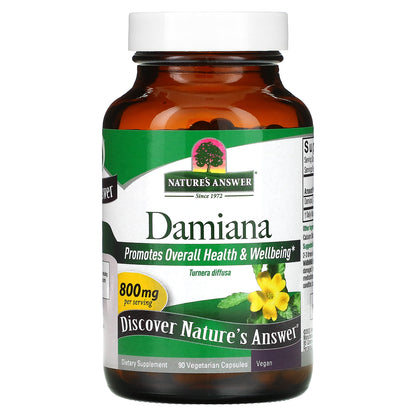 Nature's Answer, Damiana, 90 Vegetarian Capsules (400 mg per Capsule)