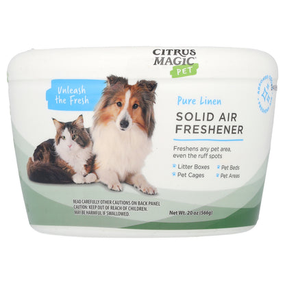 Citrus Magic, Pet, Solid Air Freshener, Pure Linen, 20 oz (566 g)