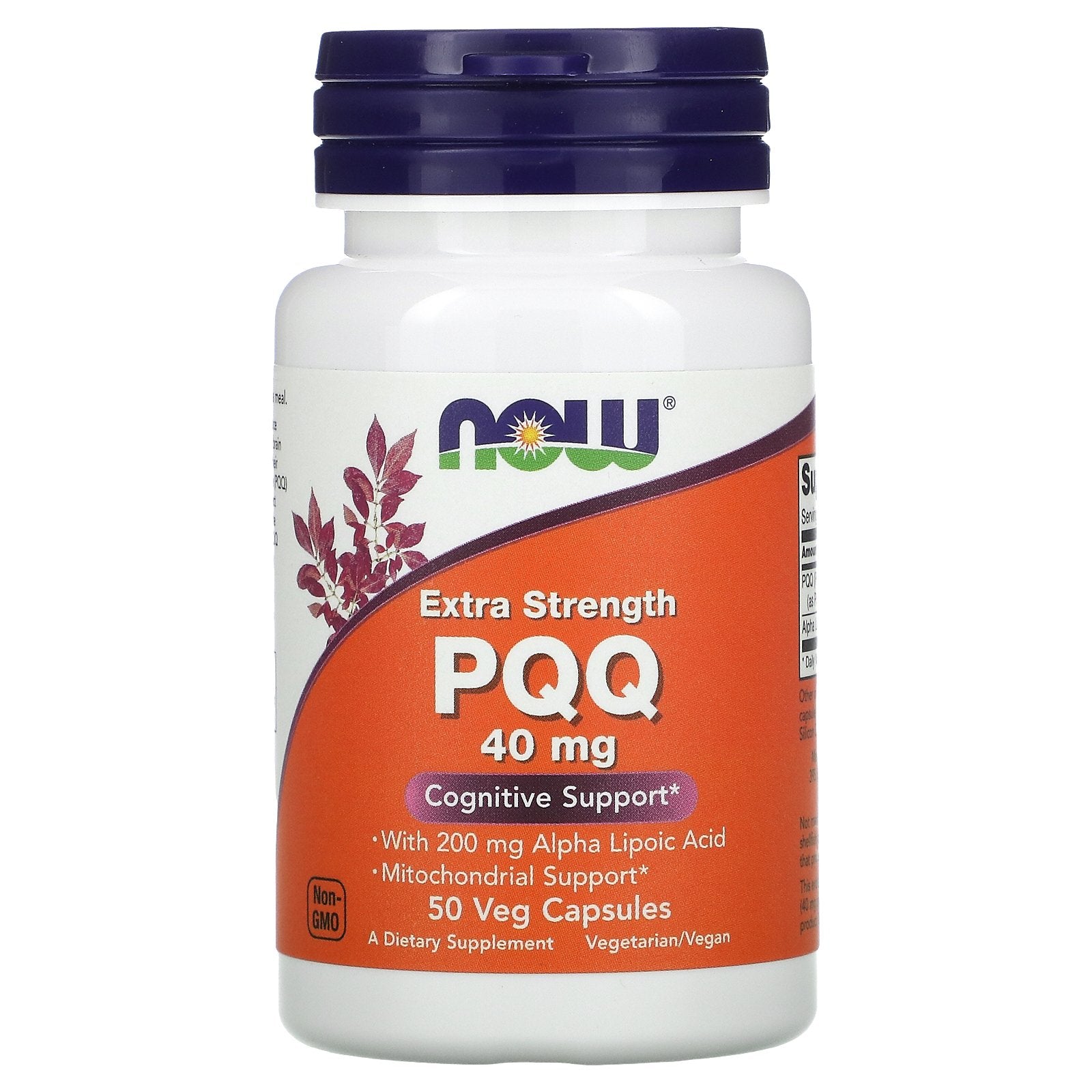 NOW Foods, PQQ, 40 mg, 50 Veg Capsules