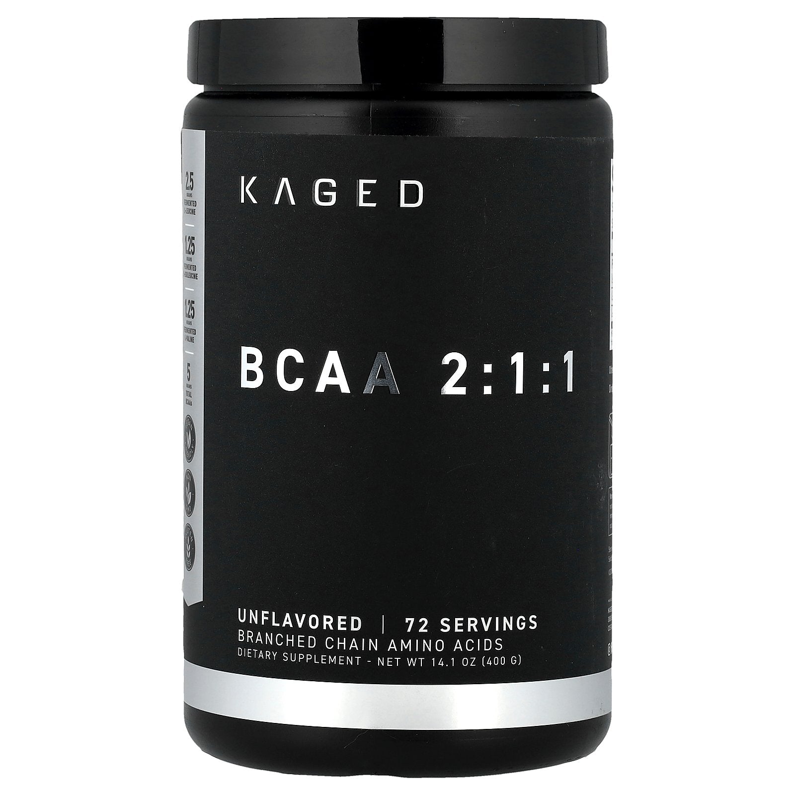 Kaged, BCAA 2:1:1, Unflavored, 14.2 oz (403.2 g)