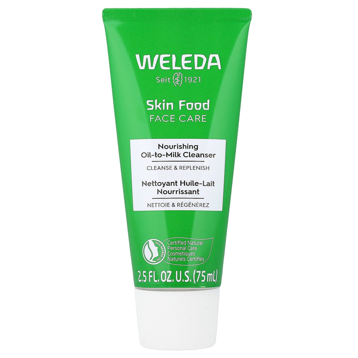 Weleda, Skin Food Face Care, Nourishing Oil-To-Milk Cleanser, 2.5 fl oz (75 ml)