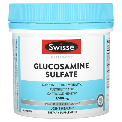 Swisse, Ultiboost, Glucosamine Sulfate, 1,500 mg, 180 Tablets