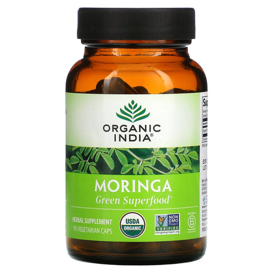 Organic India, Moringa, 90 Vegetarian Caps