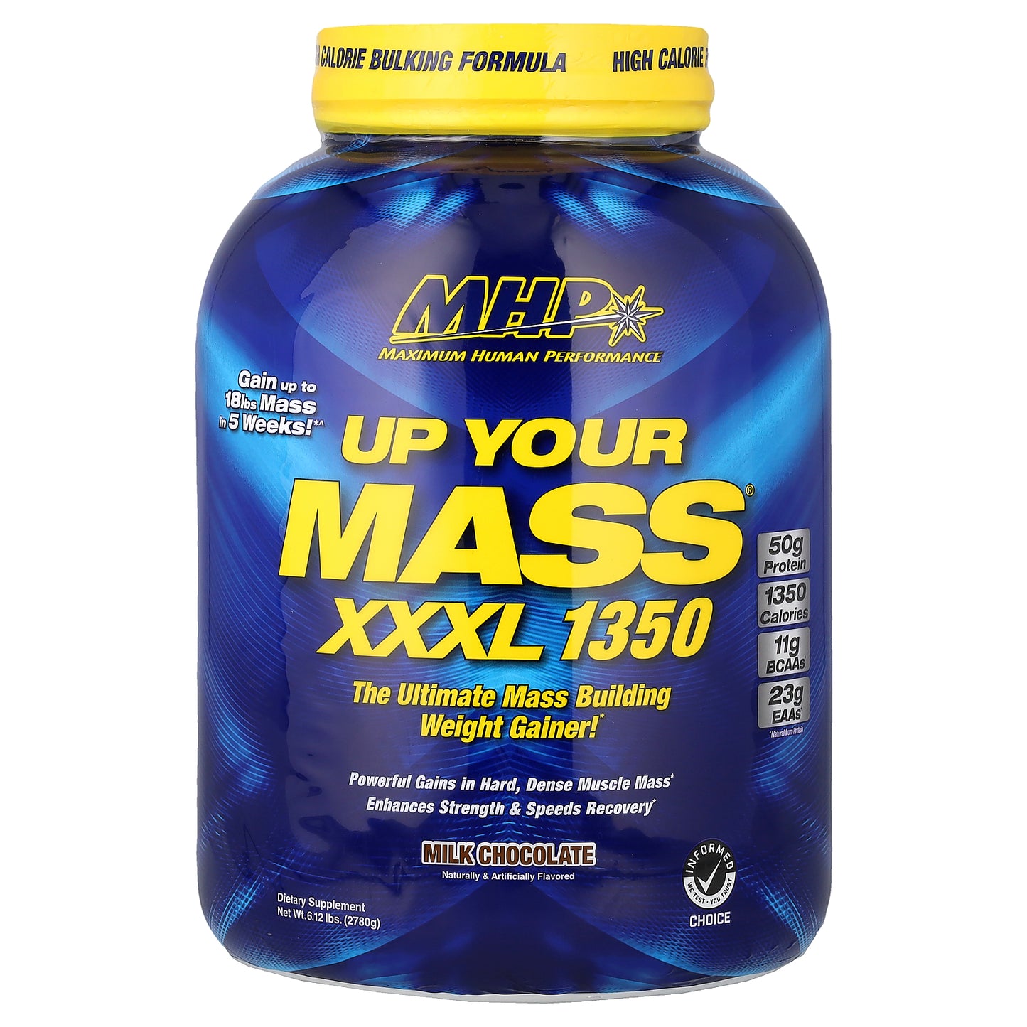 MHP, Up Your Mass XXXL 1350, Milk Chocolate, 6.12 lbs (2,780 g)
