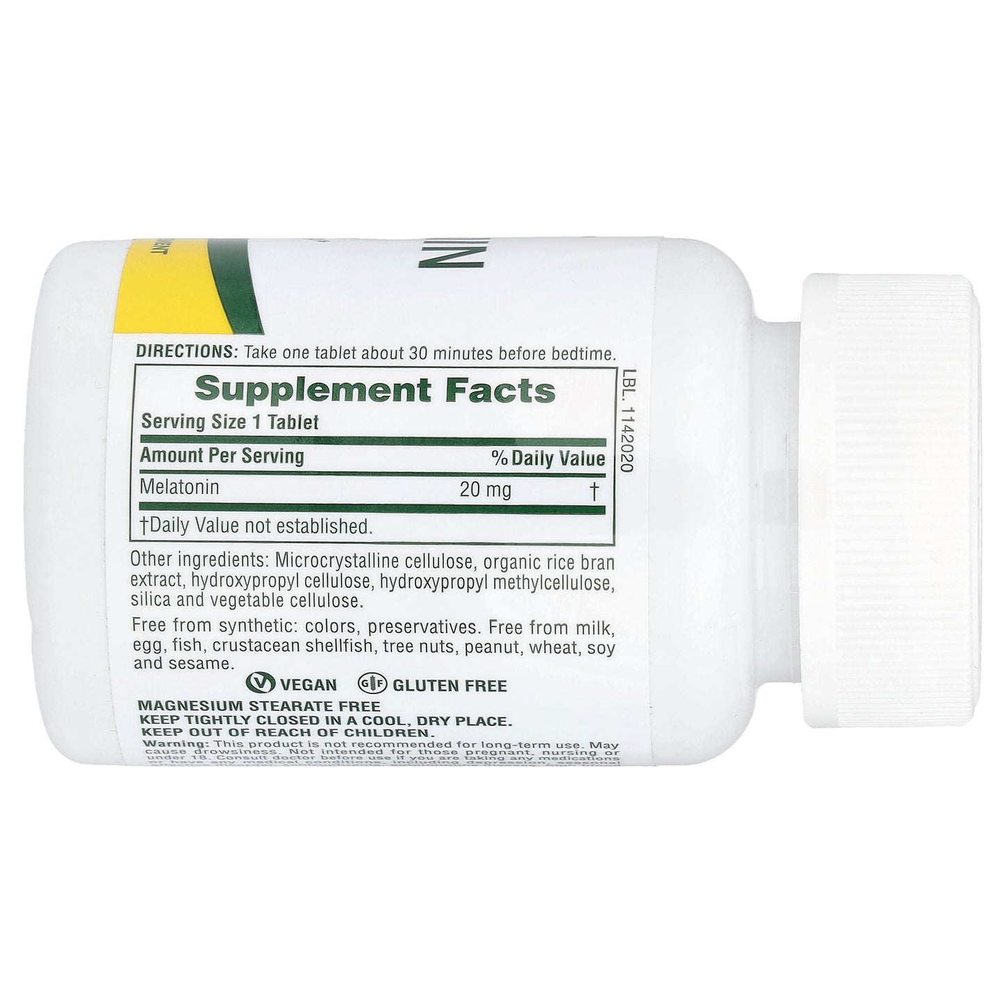 NaturesPlus, Melatonin, 20 mg, 90 Tablets