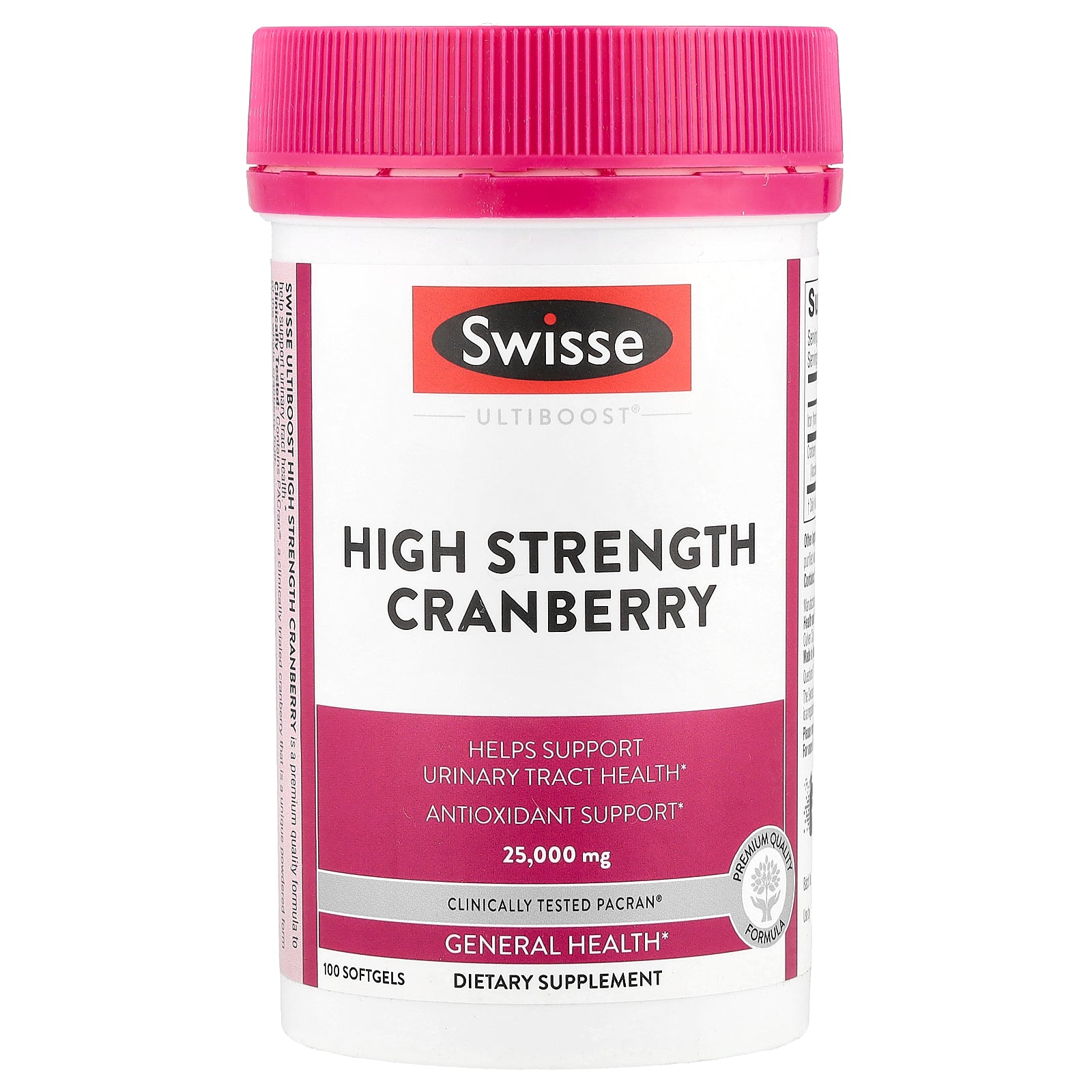 Swisse, Ultiboost®, High Strength Cranberry, 25,000 mg, 100 Softgels