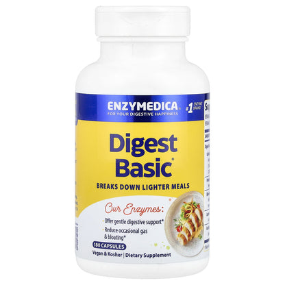 Enzymedica, Digest Basic®, 180 Capsules