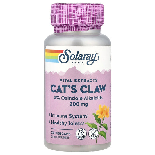 Solaray, Vital Extracts, Cat's Claw, 30 VegCaps