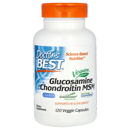 Doctor's Best, Vegan Glucosamine Chondroitin MSM, 120 Veggie Caps