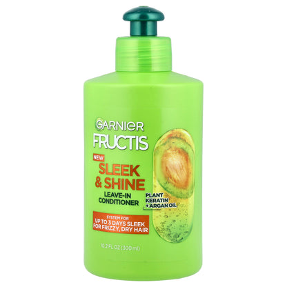 Garnier, Fructis, Sleek & Shine, Leave-In Conditioner, 10.2 fl oz (300 ml)