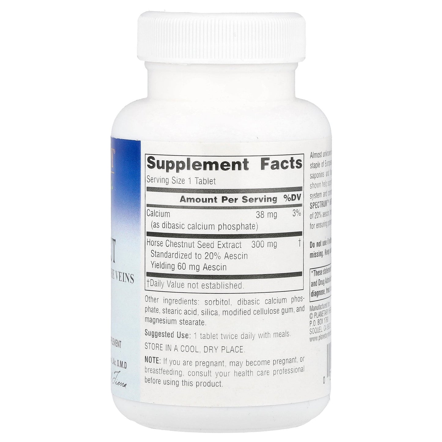 Planetary Herbals, Full Spectrum™ Horse Chestnut, 120 Tablets