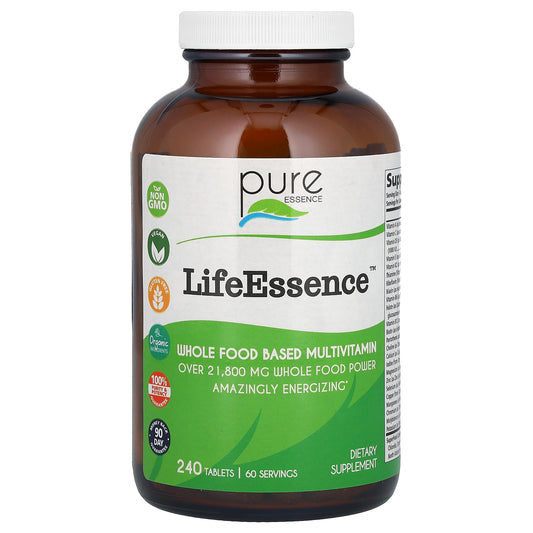 Pure Essence, LifeEssence, Whole Food Based Multivitamin, 240 Tablets