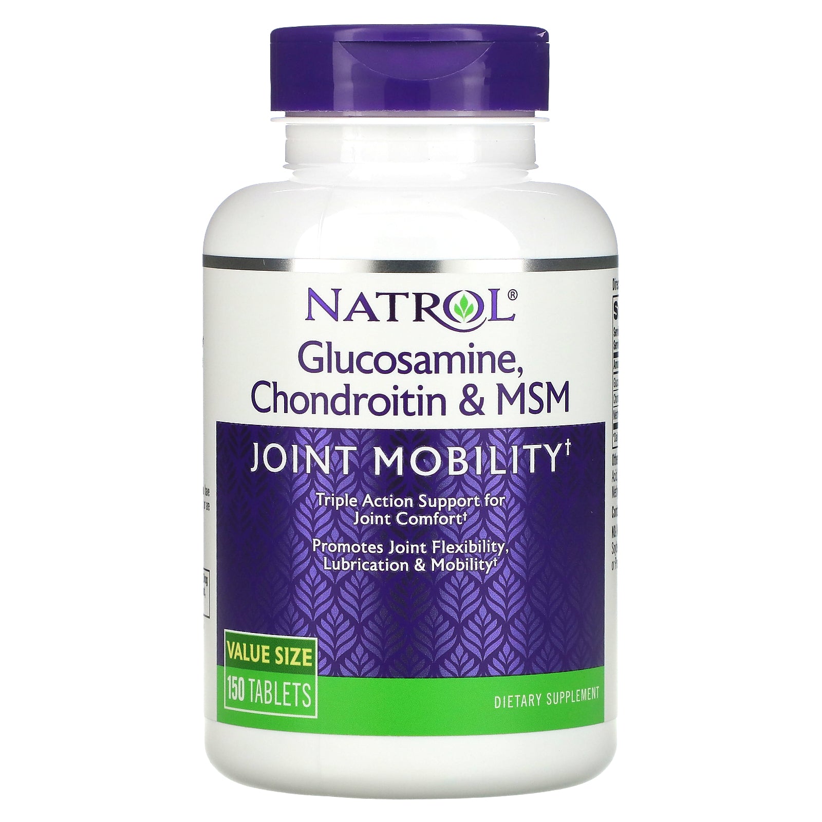 Natrol, Glucosamine, Chondroitin & MSM, 150 Tablets