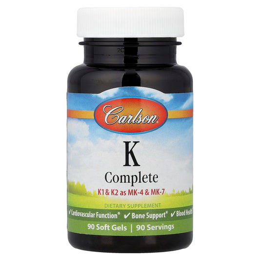 Carlson, K Complete, 90 Soft Gels