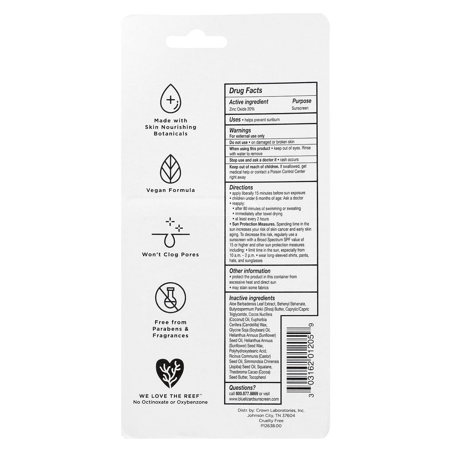 Blue Lizard Australian Sunscreen, Kids Mineral Sunscreen Stick, SPF 50, 0.5 oz (14 g)