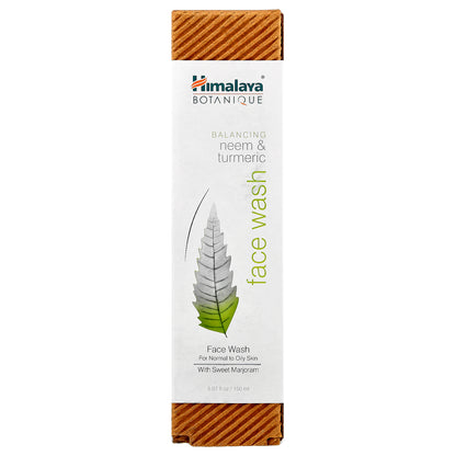 Himalaya, Botanique, Neem & Turmeric Face Wash, 5.07 fl oz (150 ml)