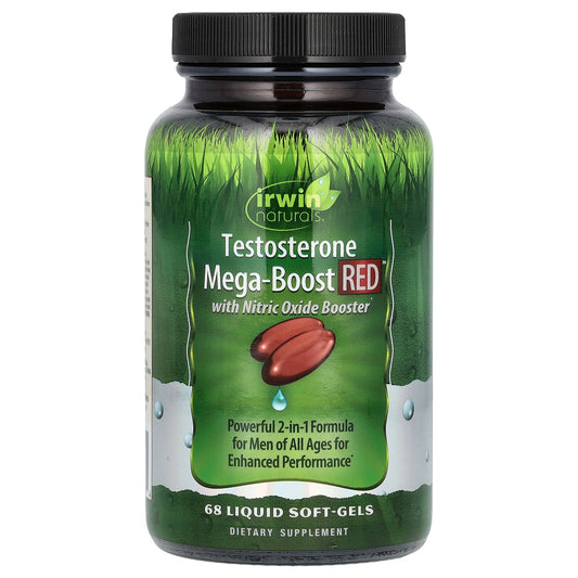 Irwin Naturals, Testosterone Mega-Boost RED, 68 Liquid Soft-Gels