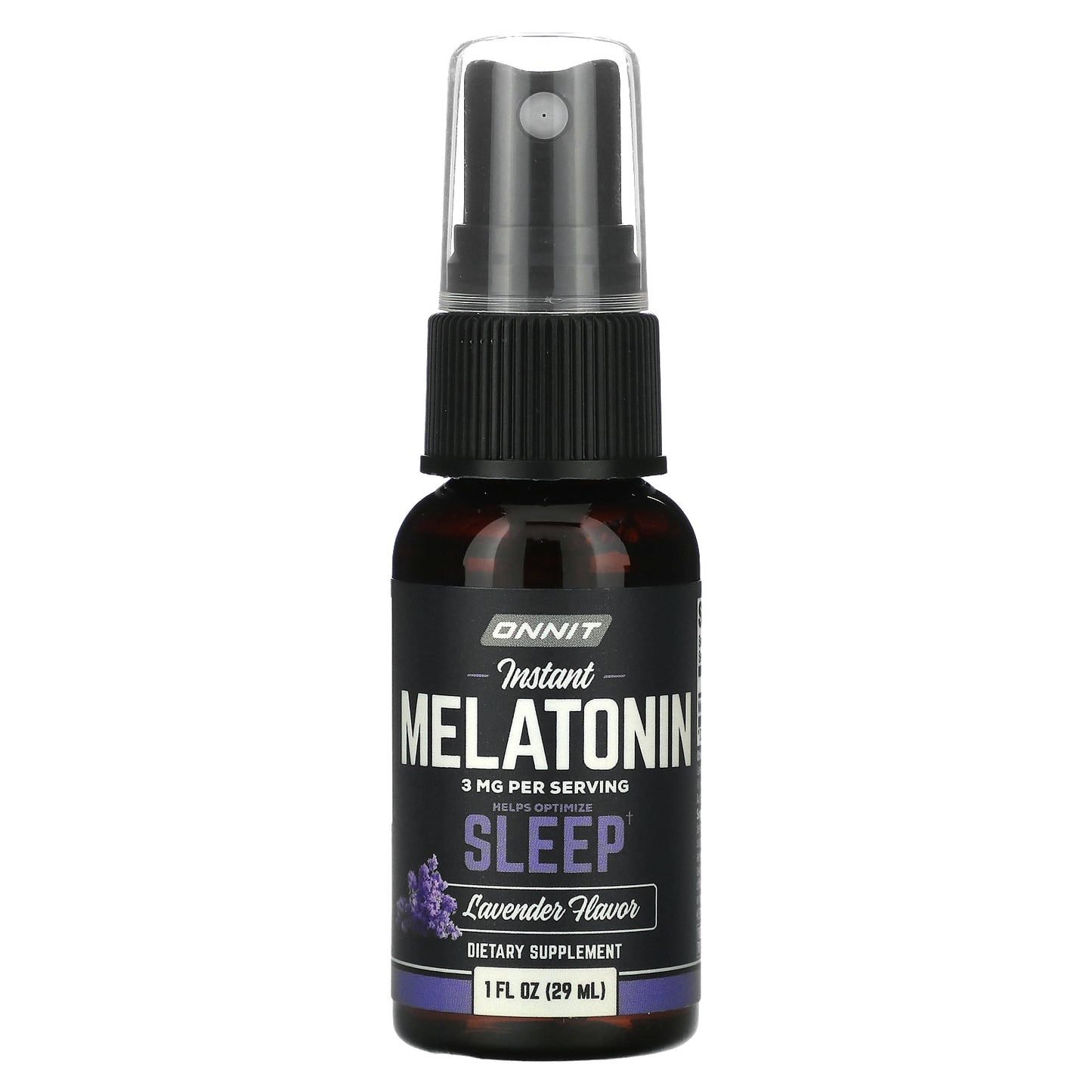 Onnit, Instant Melatonin, Lavender, 3 mg, 1 fl oz (29 ml)