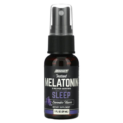 Onnit, Instant Melatonin, Lavender, 3 mg, 1 fl oz (29 ml)