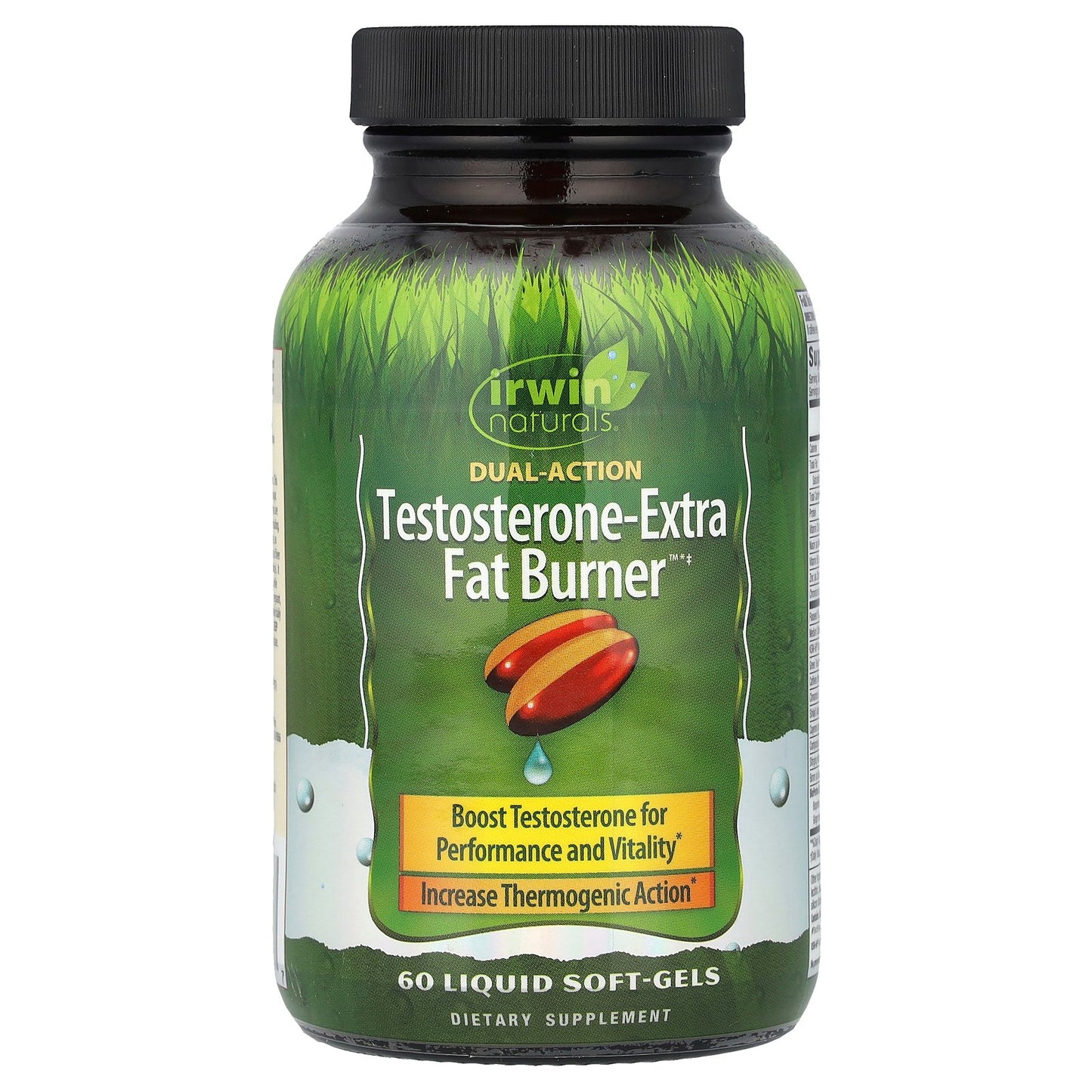 Irwin Naturals, Testosterone-Extra Fat Burner™, 60 Liquid Soft-Gels