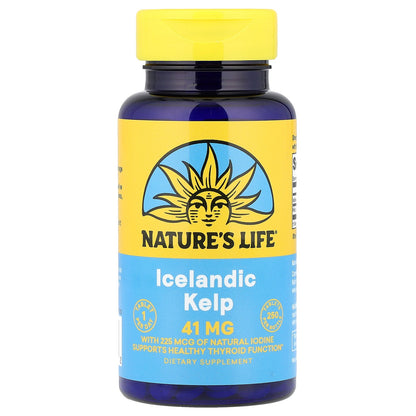Nature's Life, Icelandic Kelp, 41 mg, 250 Tablets