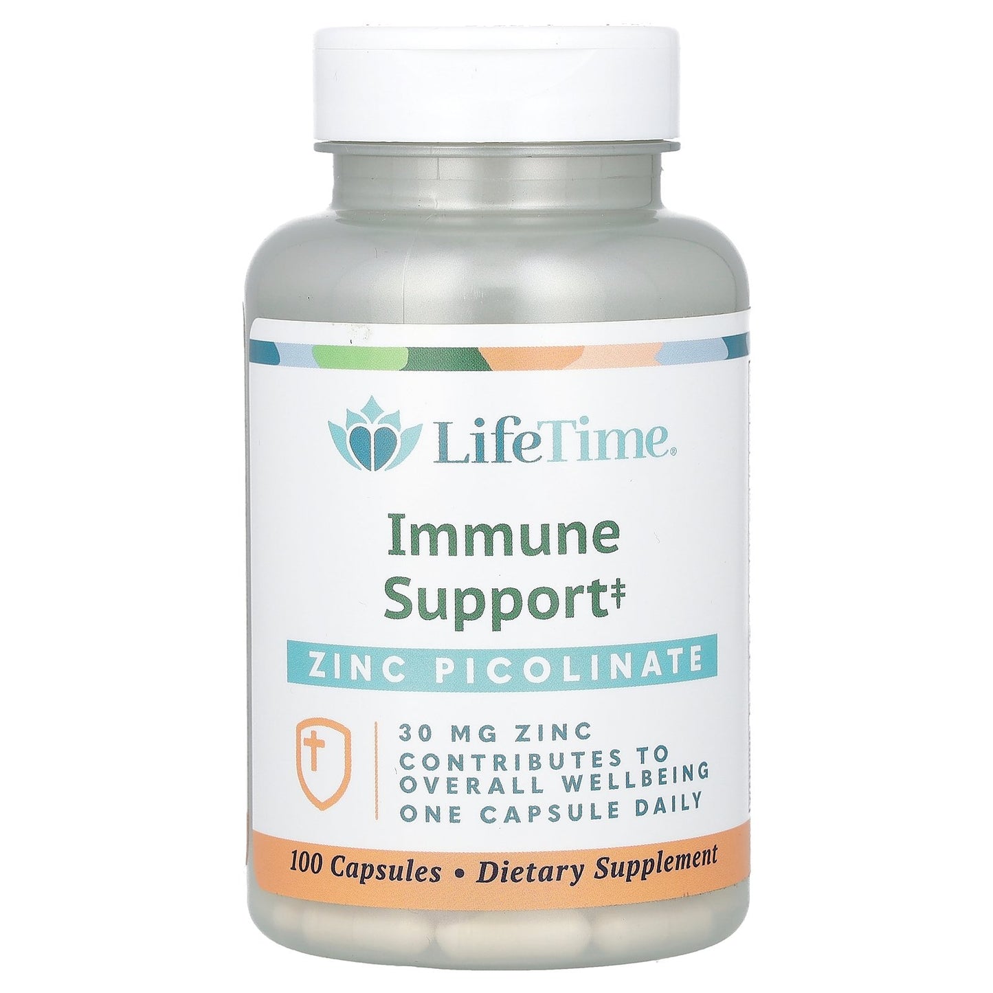 LifeTime Vitamins, Immune Support, Zinc Picolinate, 30 mg, 100 Capsules