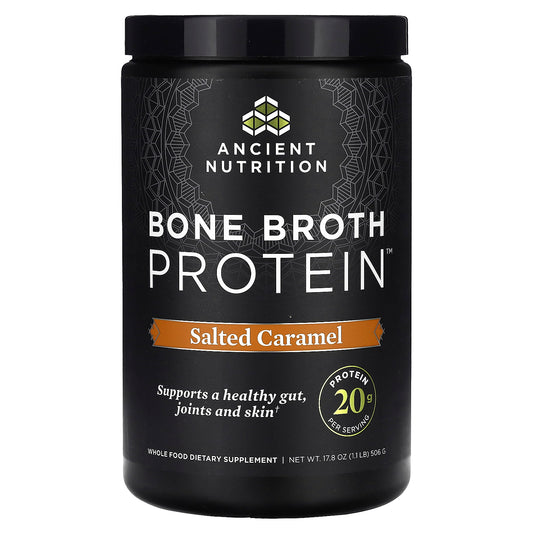 Ancient Nutrition, Bone Broth Protein, Salted Caramel, 1.1 lb (506 g)