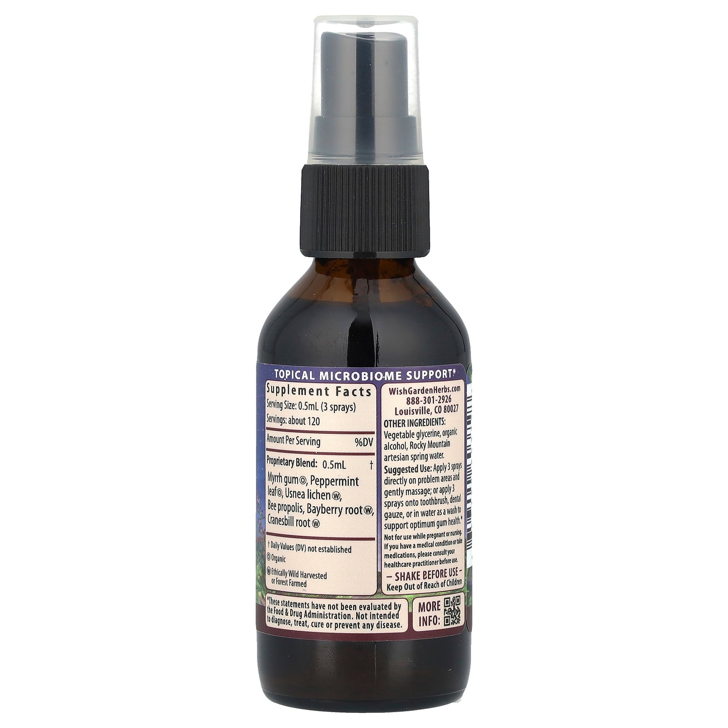 WishGarden Herbs, Gum™ Strength, Oral Health Aid, 2 fl oz (59 ml)