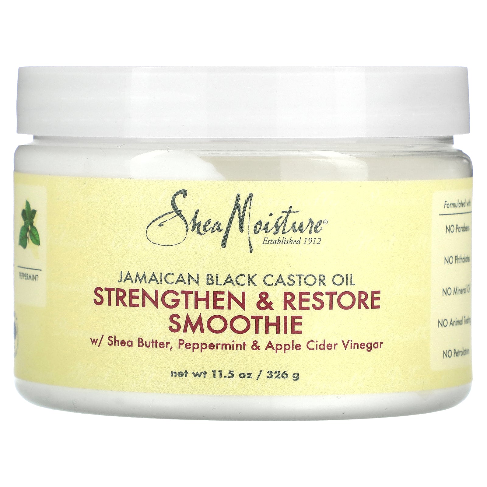 SheaMoisture, Jamaican Black Castor Oil, Strengthen & Restore Smoothie, 11.5 oz (326 g)