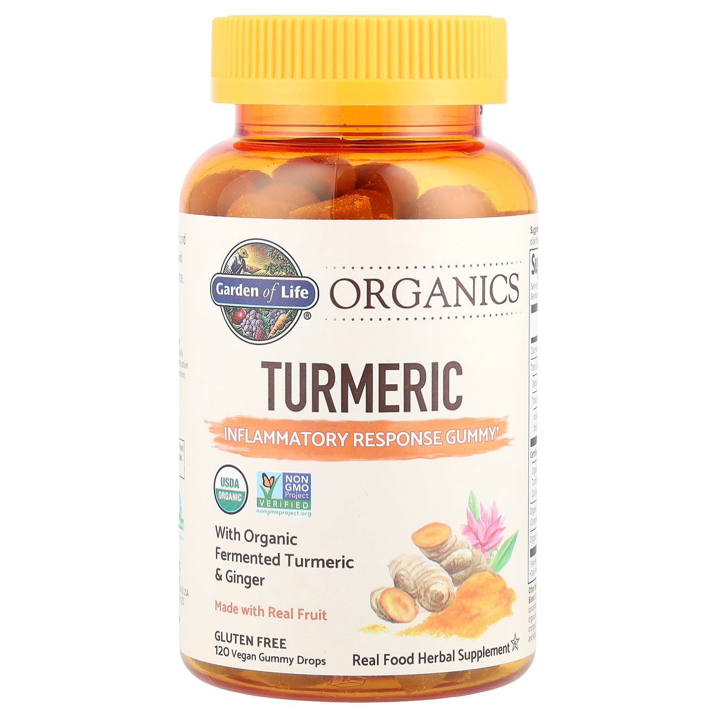 Garden of Life, Organics, Turmeric Gummies, 120 Vegan Gummy Drops