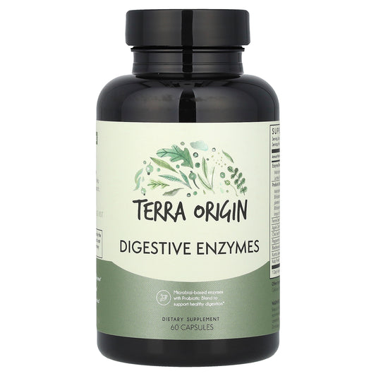 Terra Origin, Digestive Enzymes, 60 Capsules