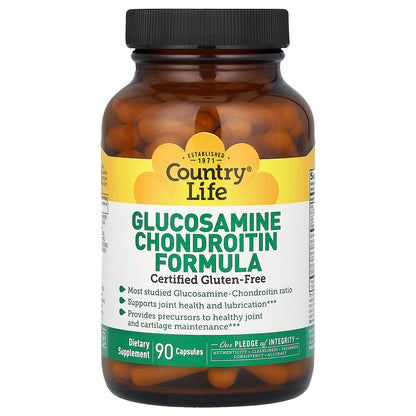 Country Life, Glucosamine Chondroitin Formula, 90 Capsules