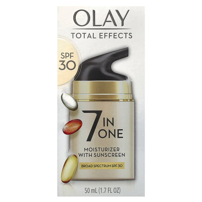 Olay, Total Effects, 7-in-One Moisturizer with Sunscreen, SPF 30, 1.7 fl oz (50 ml)