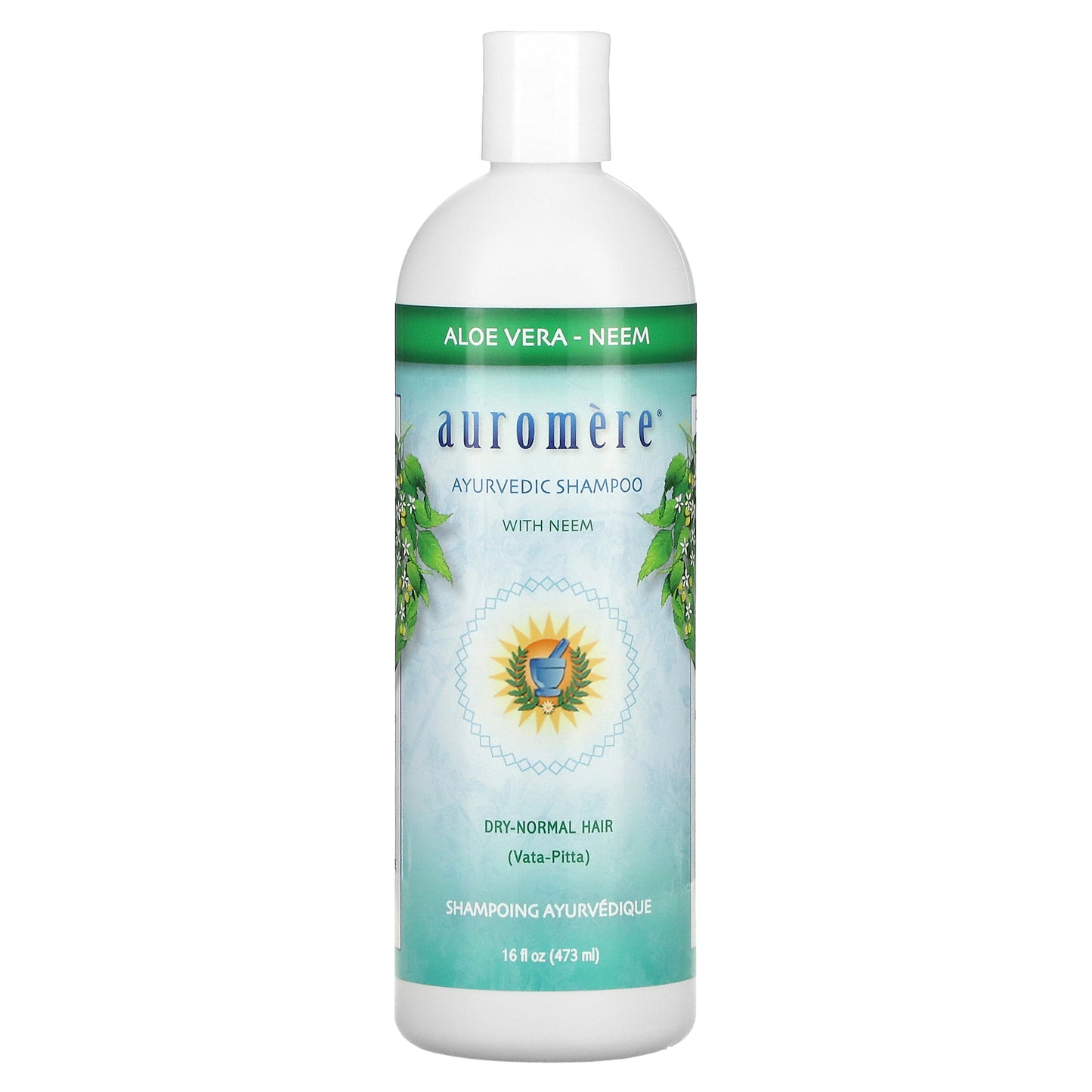 Auromere, Ayurvedic Shampoo with Neem, Aloe Vera, 16 fl oz (473 ml)