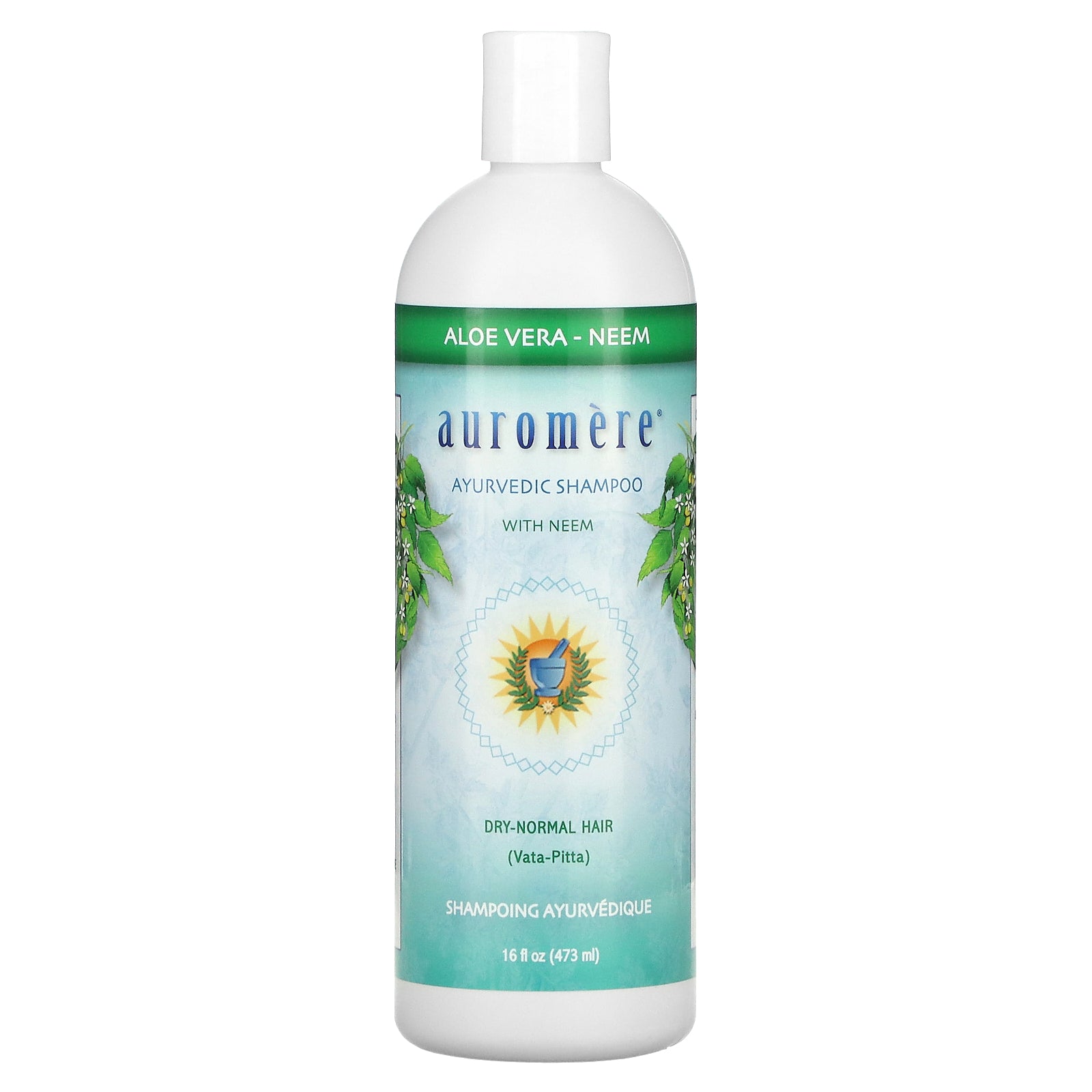 Auromere, Ayurvedic Shampoo with Neem, Aloe Vera, 16 fl oz (473 ml)