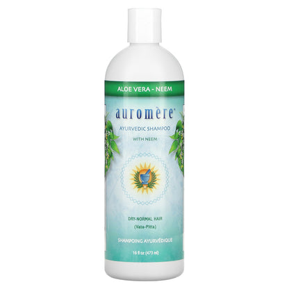 Auromere, Ayurvedic Shampoo with Neem, Aloe Vera, 16 fl oz (473 ml)
