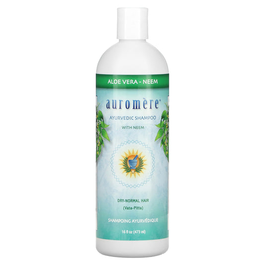 Auromere, Ayurvedic Shampoo with Neem, Aloe Vera, 16 fl oz (473 ml)
